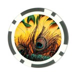 Art Paint Landscape Mountain Poker Chip Card Guard Front