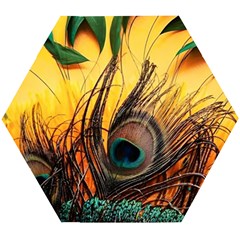 Japan Art Artwork Asia Drawing Lake Landscape Mountain Nature Oriental Wooden Puzzle Hexagon by Cemarart