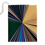 Zig Zag Pattern Geometric Design Drawstring Pouch (5XL) Back