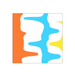 Warp Lines Colorful Multicolor Satin Bandana Scarf 22  X 22  by Cemarart