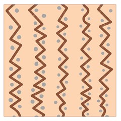 Print Pattern Minimal Tribal Square Satin Scarf (36  X 36 ) by Cemarart