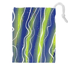 Texture Multicolour Gradient Grunge Drawstring Pouch (5xl) by Cemarart