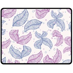 Blob Gradient Blur Scatter Two Sides Fleece Blanket (medium) by Cemarart