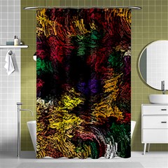 Eiffel Tower Pattern Wallpaper Shower Curtain 48  X 72  (small)  by Cemarart