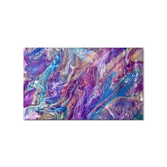 Amethyst Flow Sticker Rectangular (10 Pack) by kaleidomarblingart
