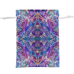 Cobalt Arabesque Lightweight Drawstring Pouch (xl) by kaleidomarblingart