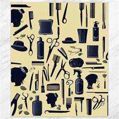 Elegant Hairdresser Pattern Cream Canvas 8  X 10  by TetiBright