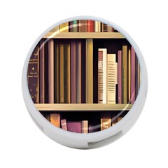 Books Bookshelves Office Fantasy Background Artwork Book Cover Apothecary Book Nook Literature Libra 4-port Usb Hub (one Side) by Grandong