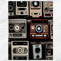 Retro Cameras Old Vintage Antique Technology Wallpaper Retrospective Canvas 36  X 48  by Grandong