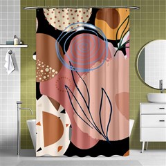Abstract Boho Bohemian Style Retro Vintage Shower Curtain 48  X 72  (small)  by Proyonanggan