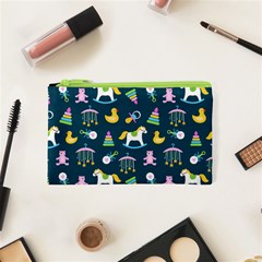 Cute Babies Toys Seamless Pattern Cosmetic Bag (xs) by Apen