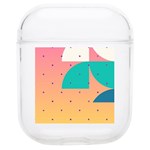 Abstract Geometric Bauhaus Polka Dots Retro Memphis Art Soft TPU AirPods 1/2 Case Front