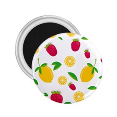 Strawberry Lemons Fruit 2 25  Magnets by Askadina
