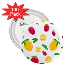Strawberry Lemons Fruit 2 25  Buttons (100 Pack)  by Askadina