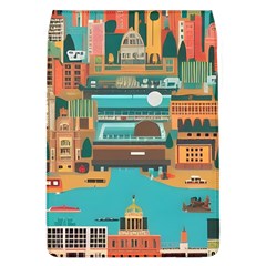 City Painting Town Urban Artwork Removable Flap Cover (l) by Maspions