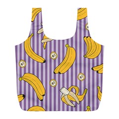 Pattern Bananas Fruit Tropical Seamless Texture Graphics Full Print Recycle Bag (l) by Bedest