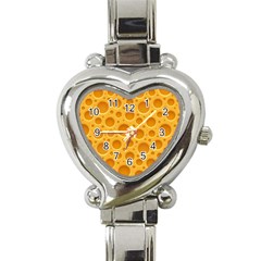 Cheese Texture Food Textures Heart Italian Charm Watch by nateshop