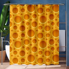 Cheese Texture Food Textures Shower Curtain 60  X 72  (medium)  by nateshop