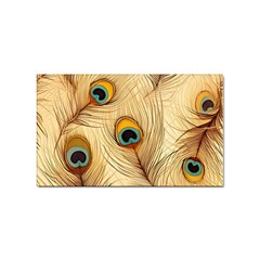 Vintage Peacock Feather Peacock Feather Pattern Background Nature Bird Nature Sticker Rectangular (10 Pack) by Maspions