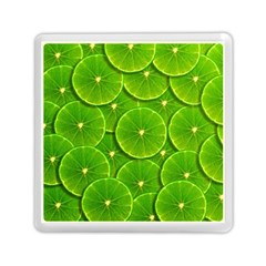 Lime Textures Macro, Tropical Fruits, Citrus Fruits, Green Lemon Texture Memory Card Reader (square) by nateshop