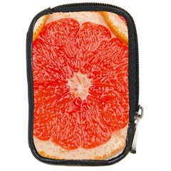 Grapefruit-fruit-background-food Compact Camera Leather Case by Maspions