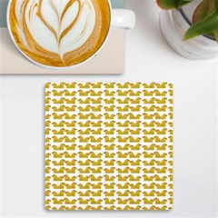 Little Bird Motif Pattern Wb Uv Print Square Tile Coaster  by dflcprintsclothing