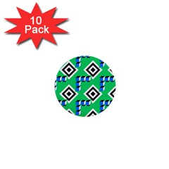 Beauitiful Geometry 1  Mini Buttons (10 Pack)  by Sparkle