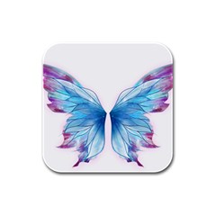 Butterfly-drawing-art-fairytale  Rubber Square Coaster (4 Pack) by saad11