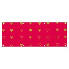 Illustrations Heart Pattern Design Banner And Sign 8  X 3  by Maspions