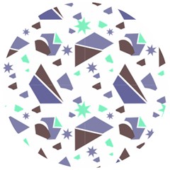 Seamless Pattern Geometric Texture Wooden Puzzle Round by Maspions