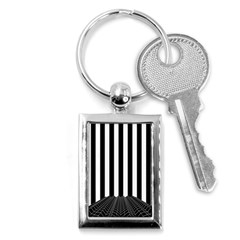 Stripes Geometric Pattern Digital Art Art Abstract Abstract Art Key Chain (rectangle) by Proyonanggan