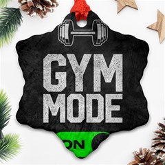 Gym Mode Snowflake Ornament (two Sides) by Store67