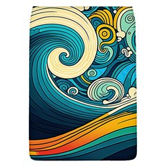 Waves Ocean Sea Abstract Whimsical Art Removable Flap Cover (l) by Maspions