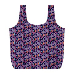 Trippy Cool Pattern Full Print Recycle Bag (l) by designsbymallika