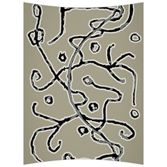 Sketchy Abstract Artistic Print Design Back Support Cushion by dflcprintsclothing
