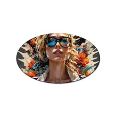 Colorful Model Sticker Oval (100 Pack) by Sparkle