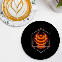 Geometry Uv Print Round Tile Coaster by Sparkle