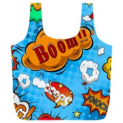 Comical Words Animals Comic Omics Crazy Graffiti Full Print Recycle Bag (xxxl) by Bedest