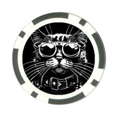 Schwarz Katze Punk Poker Chip Card Guard (10 Pack) by 2607694c