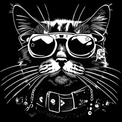 Schwarz Katze Punk Play Mat (rectangle) by 2607694c