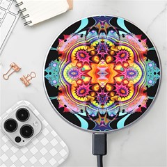 Pink Florales Muster Wireless Fast Charger(white) by 2607694c