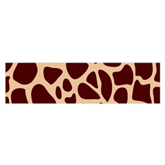 Animal Print Girraf Patterns Oblong Satin Scarf (16  X 60 ) by Ket1n9