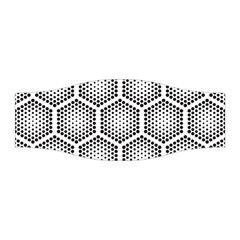 Halftone Tech Hexagons Seamless Pattern Stretchable Headband by Ket1n9