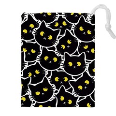 Cat Pattern Pet Drawing Eyes Drawstring Pouch (4xl) by Loisa77