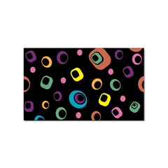 Abstract Background Retro 60s 70s Sticker Rectangular (100 Pack) by Apen
