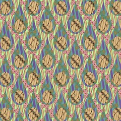 Tribal Background Boho Batik Play Mat (rectangle) by anzea
