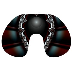 Fractal Eye Travel Neck Pillow by dedoma