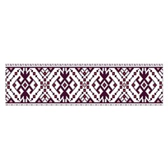 Illustration Ukrainian Folk Seamless Pattern Ornament Oblong Satin Scarf (16  X 60 ) by Proyonanggan