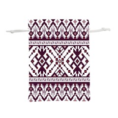 Illustration Ukrainian Folk Seamless Pattern Ornament Lightweight Drawstring Pouch (m) by Proyonanggan