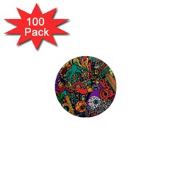 Cute Cartoon Doodle 1  Mini Magnets (100 Pack)  by Bedest